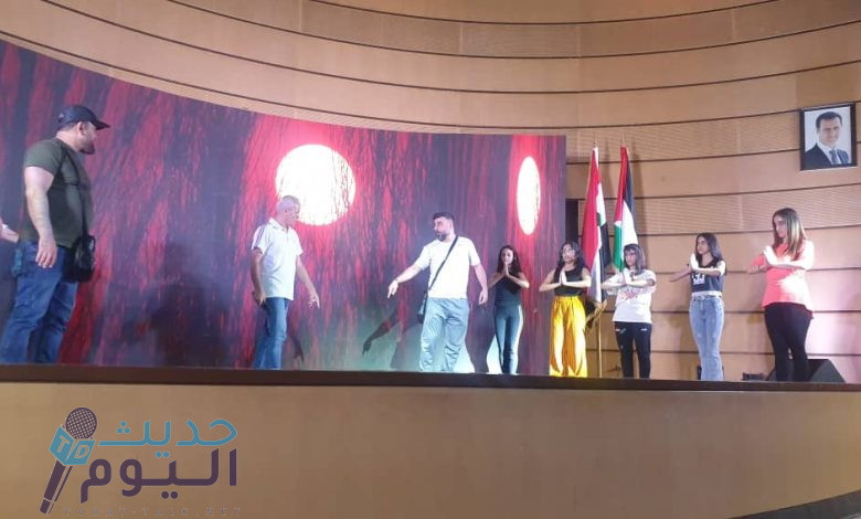 البروفات النهائية والتحضيرات الأخيرة لحفل مئوية جامعة دمشق