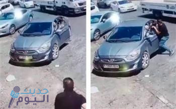 انقاذ طفل من موت محقق في الضفة الغربية فلسطين كان عالقاً في زجاج السيارة